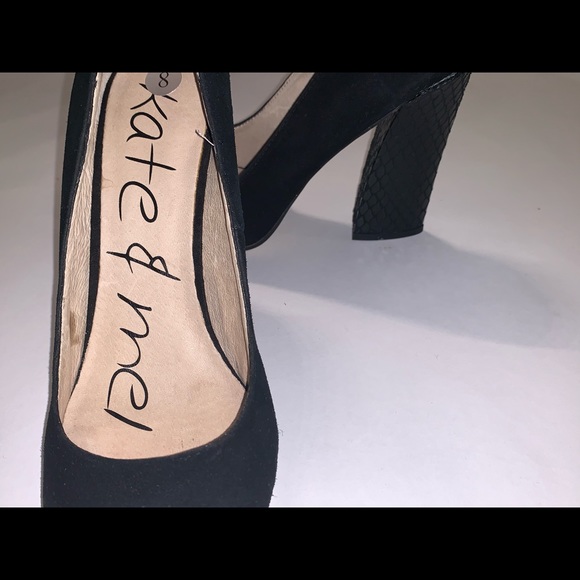 Kate and Me black suede heels - Picture 3 of 4